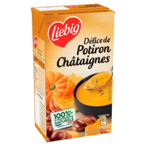 Soupe velouté potiron, châtaignes, crème fraîche - d'1L