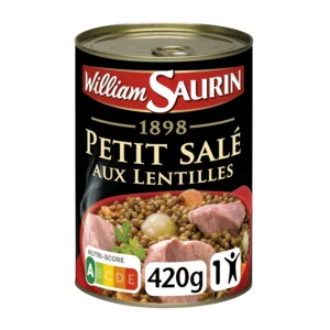 Plat Individuel Petit Salé aux Lentilles - 420g