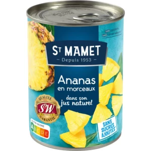 Fruits au sirop ananas morceaux - 345g