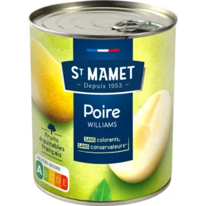 Fruits au sirop demi-poires Williams - 850g