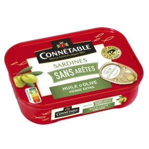 Sardines sans arêtes à l'huile d'olive - 98g net