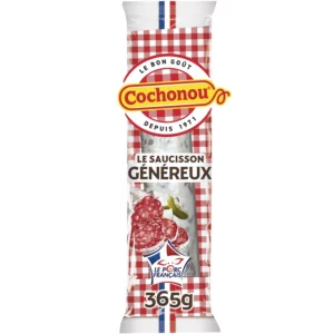 Saucisson sec pur porc COCHONOU - 365 g