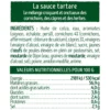 Sauce tartare aux cornichons et câpres - 260g