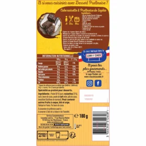Tablette de chocolat pralinoise - 180G