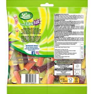 Bonbons mini-tubs fizz piquants aux fruits - 200G