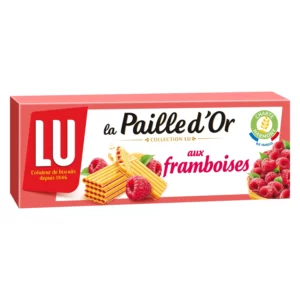 Biscuits gaufrettes fourrées aux framboises - 170 g