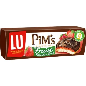 Biscuits génoises nappées à la fraise et au chocolat - 150 g