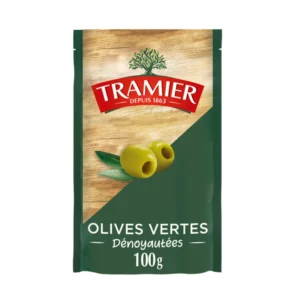 Olives vertes dénoyautées - 100g net égoutté