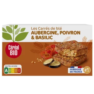 Galettes blé, aubergine, poivron et basilic Bio CEREAL BIO - 100g