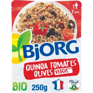 Plat cuisiné bio Quinoa tomates olives BJORG - 250g