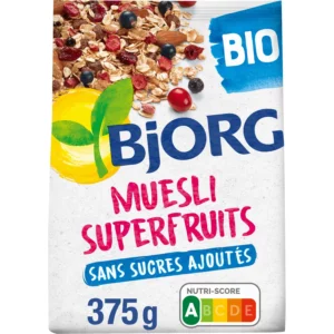Céréales bio Muesli Super fruits BJORG - 375g