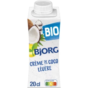 Aide culinaire bio Crème coco légère BJORG - 200 mL