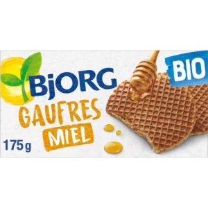 Biscuits bio Gaufres Miel BJORG Le paquet de 6 - 175g