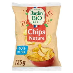 Chips pomme de terre nature Bio JARDIN BIO ETIC - 125g