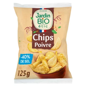 Chips pomme de terre poivre Bio JARDIN BIO ETIC - 125g