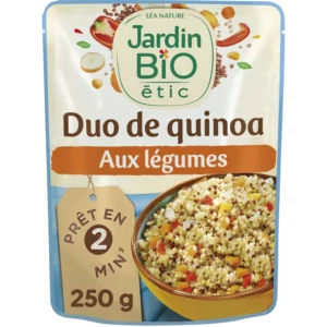 Plat cuisiné duo de quinoa légumes Bio JARDIN BIO ETIC - 250g
