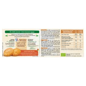 Biscuits sablés caramel sel guérande Bio JARDIN BIO ETIC - 170g