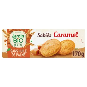 Biscuits sablés caramel sel guérande Bio JARDIN BIO ETIC - 170g