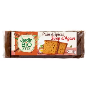 Pain d'épices sirop d'agave Bio JARDIN BIO ETIC - 300g