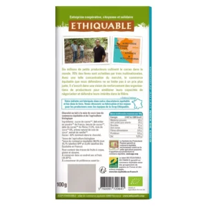 Tablette De Chocolat Au Lait Noix De Coco Pérou Bio ETHIQUABLE - 100g