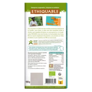 Tablette De Chocolat Noir 72% Cacao Haïti Bio ETHIQUABLE - 100g