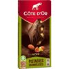 Tablette de chocolat noir aux pistaches caramélisées - 180 g
