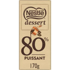 Tablette de chocolat noir 80% - 170g