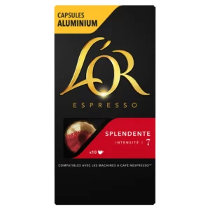 Café capsules splendente intensité 7 compatibles Nespresso - 10 capsules