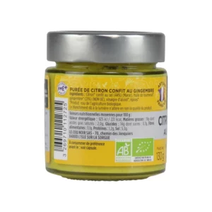 Fonds de sauce bio citron confit gingembre LE COQ NOIR - 130g