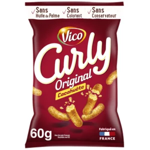 Soufflés L'Original Cacahuète Format Payse CURLY - 60g