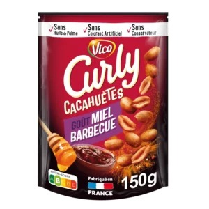 Cacahuètes Miel Barbecue CURLY - 150g