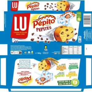 Gâteaux aux pépites de chocolat Pepito LU La boîte de 5 sachets - 150 g