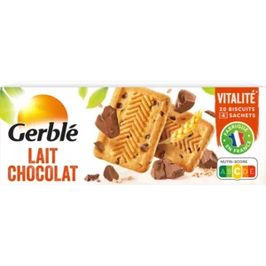 Biscuit lait chocolat GERBLE la boîte de 230g