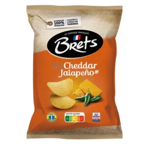 Chips saveur cheddar jalapeno BRETS - 125g