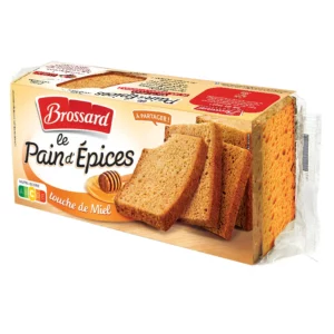 Pain d'épices au miel BROSSARD le paquet de 350 g