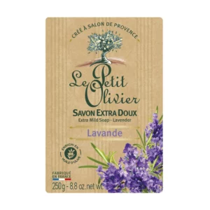 Savon Solide Extra Doux Lavande LE PETIT OLIVIER le savon de 250 g