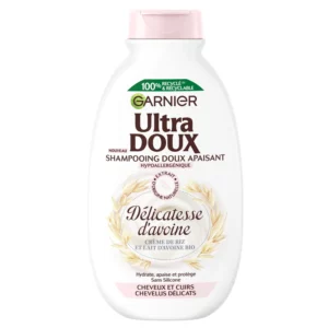 Shampoing Apaisant Cheveux Et Cuirs Chevelus Délicats Crème De Riz Et Lait D'avoine Bio Ultra doux - 300mL