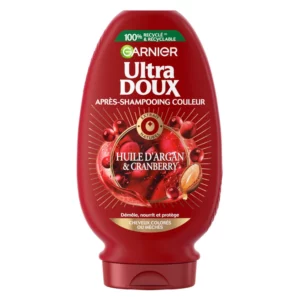Après-shampoing Cheveux colorés Huile d'Argan et Cranberry Sans silicone Ultra Doux - 250mL
