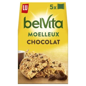 Biscuits petit déjeuner moelleux aux pépites de chocolat Belvita LU - 250 g