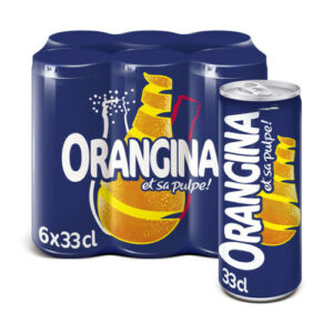 Soda à l'Orange et sa Pulpe ORANGINA le pack de 6 canettes de 33cL