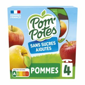 Compotes pomme nature - 4 x 90g