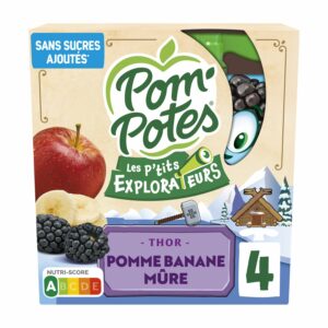 Compotes Les P'tits Explorateurs Thor pomme banane mûre - 90g