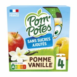 Compotes Pomme Vanille - 4 x 90g