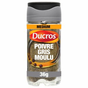 Poivre gris moulu force 7 - 36g
