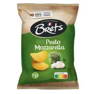 Chips Saveur Pesto et Mozzarella BRETS - 125g