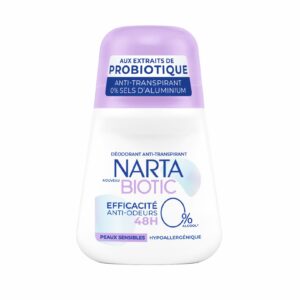 Déodorant bille Efficacité 48H Anti-odeurs Biotic Peaux Sensibles NARTA - 50ml