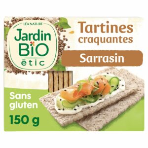 Tartines craquantes sarrasin sans gluten Bio JARDIN BIO ETIC - 150g