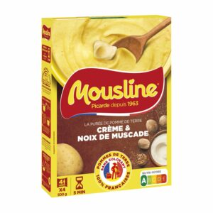 Purée Crème et Noix de Muscade MOUSLINE - 4 sachets de 125g