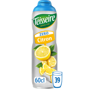 Sirop  Citron Zéro sucres - 60cl