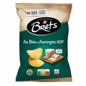 Chips saveur Bleu d'Auvergne BRETS - 125g